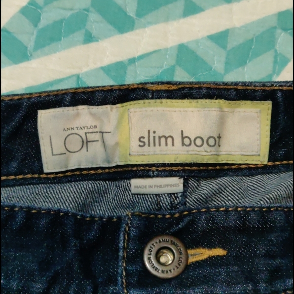 Loft Slim Bootcut Jeans Size 6 - Picture 4 of 6
